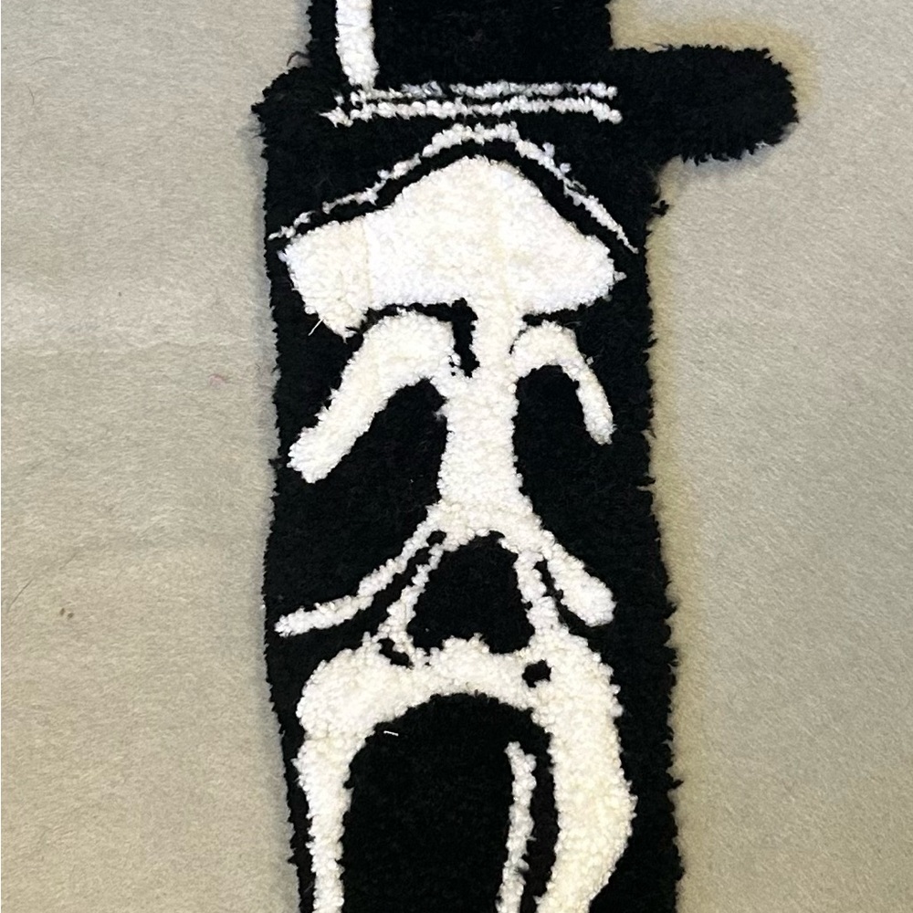 Black and White Ghostface Design Rug